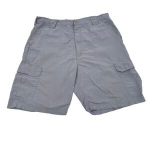 Wrangler Men's Tan Flat Front Cargo Shorts, Size 36, Outdoor Active Shorts